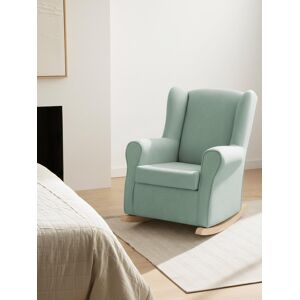 Hilde fauteuil à bascule tapissé menthe - Kenay Home - Publicité Hilde fauteuil à bascule tapissé menthe - Kenay Home - Publicité