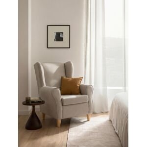 Dan fauteuil tapissé perle - Kenay Home - Publicité Dan fauteuil tapissé perle - Kenay Home - Publicité