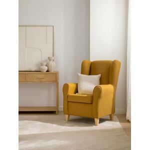 Dan fauteuil tapissé moutarde - Kenay Home - Publicité Dan fauteuil tapissé moutarde - Kenay Home - Publicité