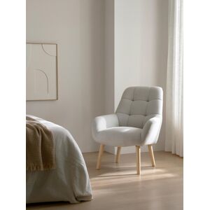 Vesler fauteuil rembourée beige - Kenay Home - Publicité Vesler fauteuil rembourée beige - Kenay Home - Publicité