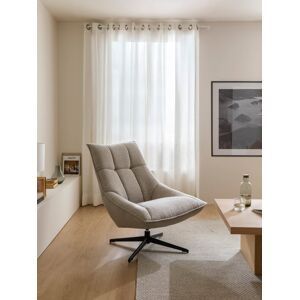 Finley fauteuil pivotant rembourré gris - Kenay Home - Publicité Finley fauteuil pivotant rembourré gris - Kenay Home - Publicité