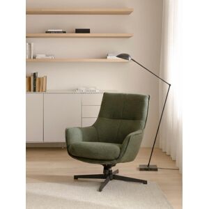 Fauteuil pivotant rembourré vert Gery - Publicité Fauteuil pivotant rembourré vert Gery - Publicité
