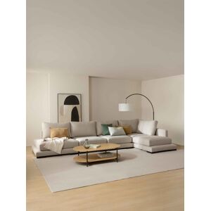 Travis canapé 5 places avec chaise longue droite perle - Kenay Home - Publicité Travis canapé 5 places avec chaise longue droite perle - Kenay Home - Publicité