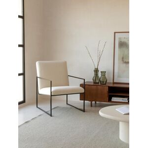 Heide fauteuil tapissé beige - Kenay Home - Publicité Heide fauteuil tapissé beige - Kenay Home - Publicité