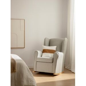 Hilde fauteuil à bascule tapissé gris - Kenay Home - Publicité Hilde fauteuil à bascule tapissé gris - Kenay Home - Publicité