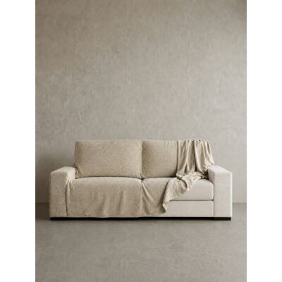 Coven housse de canapé 3 places 230 cm dual beige - Kenay Home - Publicité Coven housse de canapé 3 places 230 cm dual beige - Kenay Home - Publicité