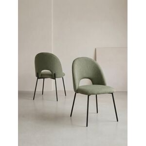 Vilna Lot 2 chaises rembourrées vert - Kenay Home - Publicité Vilna Lot 2 chaises rembourrées vert - Kenay Home - Publicité