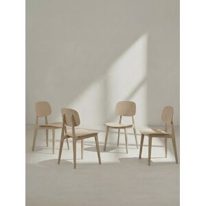 Lot 4 chaises Helm beige - Kenay Home - Publicité Lot 4 chaises Helm beige - Kenay Home - Publicité