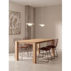 Lennan table de repas extensible rectangulaire en placage de chêne et bois massif 180 - Kenay Home - Publicité Lennan table de repas extensible rectangulaire en placage de chêne et bois massif 180 - Kenay Home - Publicité