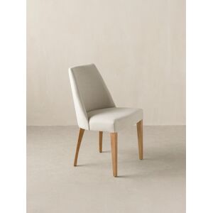 Arles Chaise rembourrée beige avec pieds en bois massif naturel - Kenay Home - Publicité Arles Chaise rembourrée beige avec pieds en bois massif naturel - Kenay Home - Publicité