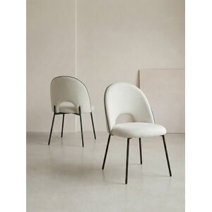 Vilna ensemble 2 chaises tapissées beige - Kenay Home - Publicité Vilna ensemble 2 chaises tapissées beige - Kenay Home - Publicité