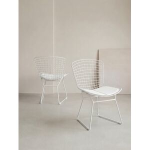 Mondra lot 2 chaises métal blanc - Kenay Home - Publicité Mondra lot 2 chaises métal blanc - Kenay Home - Publicité