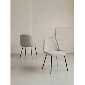 Selim lot 2 chaises rembourrées beige - Kenay Home - Publicité Selim lot 2 chaises rembourrées beige - Kenay Home - Publicité