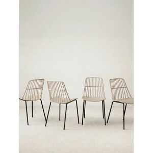 Lot 4 chaises Taos beige - Kenay Home - Publicité Lot 4 chaises Taos beige - Kenay Home - Publicité