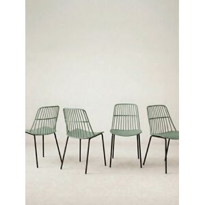 Lot 4 chaises Taos vert - Kenay Home - Publicité Lot 4 chaises Taos vert - Kenay Home - Publicité