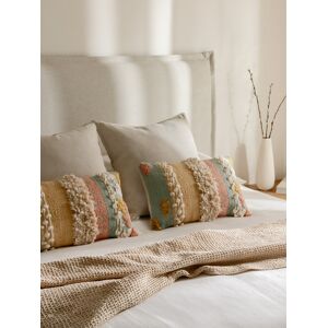 Hana-Obi Ensemble 2 coussins menthe et plaid beige - Kenay Home - Publicité Hana-Obi Ensemble 2 coussins menthe et plaid beige - Kenay Home - Publicité