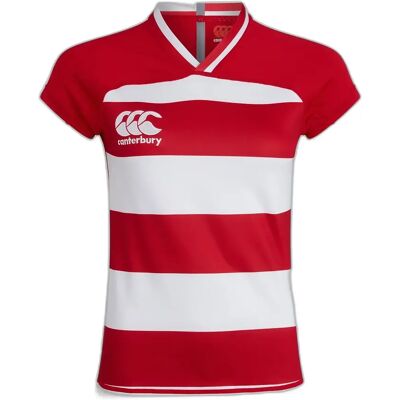 Maillot rayé femme Canterbury Vapodri Evader Rouge L - Publicité Maillot rayé femme Canterbury Vapodri Evader Rouge L - Publicité
