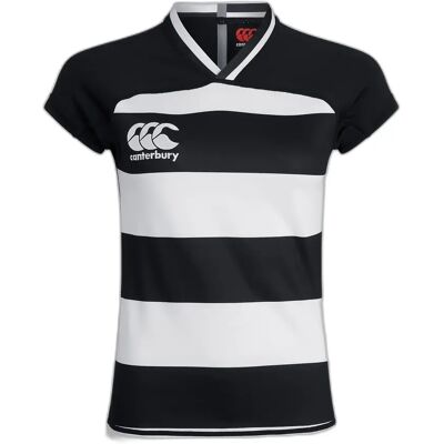 Maillot rayé femme Canterbury Vapodri Evader Noir M - Publicité Maillot rayé femme Canterbury Vapodri Evader Noir M - Publicité