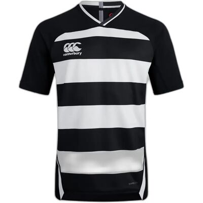 Maillot rayé Canterbury Vapodri Evader Noir XS - Publicité Maillot rayé Canterbury Vapodri Evader Noir XS - Publicité