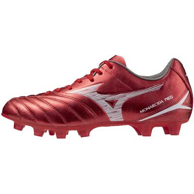 Chaussures de football Mizuno Monarcida Neo 3 Select FG Rouge 46 - Publicité Chaussures de football Mizuno Monarcida Neo 3 Select FG Rouge 46 - Publicité