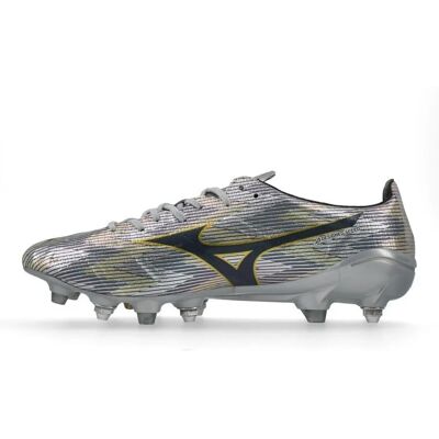 Chaussures de football Mizuno Alpha II SG Argenté 41 - Publicité Chaussures de football Mizuno Alpha II SG Argenté 41 - Publicité