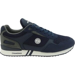 Basket en velours Serge Blanco Chamonix Bleu 46 - Publicité Basket en velours Serge Blanco Chamonix Bleu 46 - Publicité