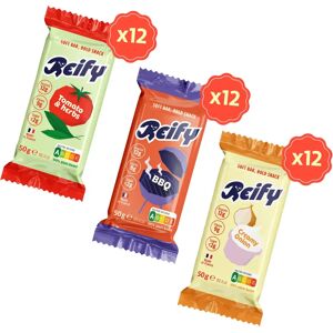 Pack barre protéinée salée Reify 3 saveurs Multicolore TU - Publicité Pack barre protéinée salée Reify 3 saveurs Multicolore TU - Publicité