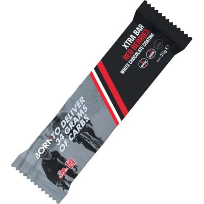 Barres de nutrition fruits rouges et chocolat Born X-TRA Rouge 50 g - Publicité Barres de nutrition fruits rouges et chocolat Born X-TRA Rouge 50 g - Publicité