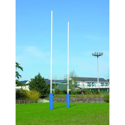 Poteaux de rugby aluminium 8m Sporti Blanc 8 m - Publicité Poteaux de rugby aluminium 8m Sporti Blanc 8 m - Publicité