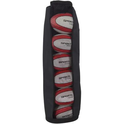 Sac pour 6 ballons de rugby Sporti Noir TU - Publicité Sac pour 6 ballons de rugby Sporti Noir TU - Publicité