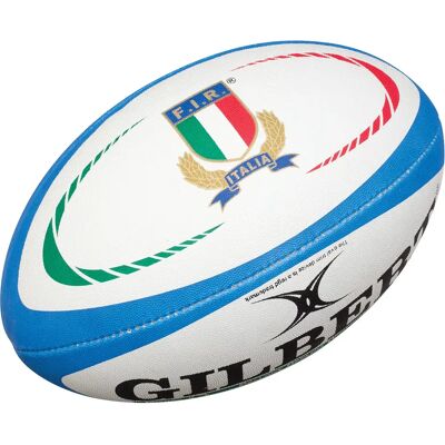 Ballon de rugby Mini Replica Gilbert Italie (taille 1) Blanc Taille 1 - Publicité Ballon de rugby Mini Replica Gilbert Italie (taille 1) Blanc Taille 1 - Publicité