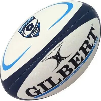 Mini ballon de rugby Gilbert Montpellier (taille 1) Blanc Taille 1 - Publicité Mini ballon de rugby Gilbert Montpellier (taille 1) Blanc Taille 1 - Publicité