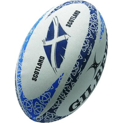 Ballon de rugby Mascotte Gilbert Flower of Ecosse (taille 5) Blanc Taille 5 - Publicité Ballon de rugby Mascotte Gilbert Flower of Ecosse (taille 5) Blanc Taille 5 - Publicité