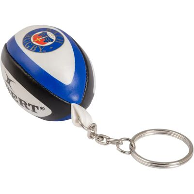Ballon de rugby midi Gilbert Bath (taille 2) Blanc Taille 2 - Publicité Ballon de rugby midi Gilbert Bath (taille 2) Blanc Taille 2 - Publicité