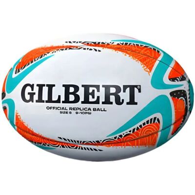 Ballon de rugby Coupe du Monde Gilbert 2027 Multicolore Taille 4 - Publicité Ballon de rugby Coupe du Monde Gilbert 2027 Multicolore Taille 4 - Publicité