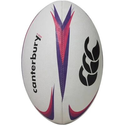Ballon de rugby Canterbury Mentre Blanc Taille 4 - Publicité Ballon de rugby Canterbury Mentre Blanc Taille 4 - Publicité