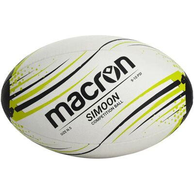 Ballon de rugby Macron Simoon Blanc TU - Publicité Ballon de rugby Macron Simoon Blanc TU - Publicité