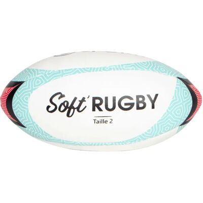 Ballon Sporti Soft'Rugby Blanc TU - Publicité Ballon Sporti Soft'Rugby Blanc TU - Publicité
