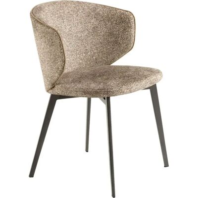 Chaise en tissu Angel Cerdà Marron - Publicité Chaise en tissu Angel Cerdà Marron - Publicité