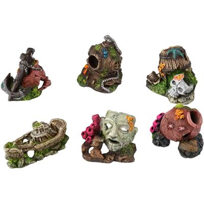 Décoration d'aquarium Set de 6 jolies petites Aqua Della (x6) Vert - Publicité Décoration d'aquarium Set de 6 jolies petites Aqua Della (x6) Vert - Publicité