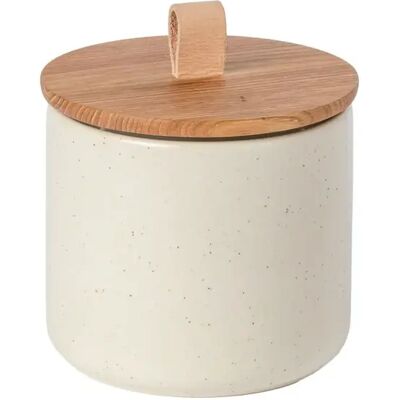 Pot avec couvercle en bois Casafina Pacifica Blanc - Publicité Pot avec couvercle en bois Casafina Pacifica Blanc - Publicité