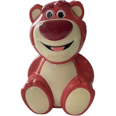 Tirelire ceramic enfant Lyo Disney Lotso Rouge - Publicité Tirelire ceramic enfant Lyo Disney Lotso Rouge - Publicité