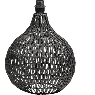 Pied de lampe Woood Macy Noir - Publicité Pied de lampe Woood Macy Noir - Publicité