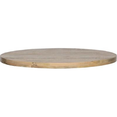 Plateau de table ovale mangue Woood Tablo Blanc - Publicité Plateau de table ovale mangue Woood Tablo Blanc - Publicité