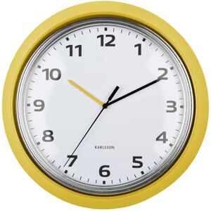 Horloge analogique Karlsson Modern Retro Jaune - Publicité Horloge analogique Karlsson Modern Retro Jaune - Publicité