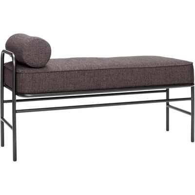 Banc Hubsch Interior Pipe Noir - Publicité Banc Hubsch Interior Pipe Noir - Publicité