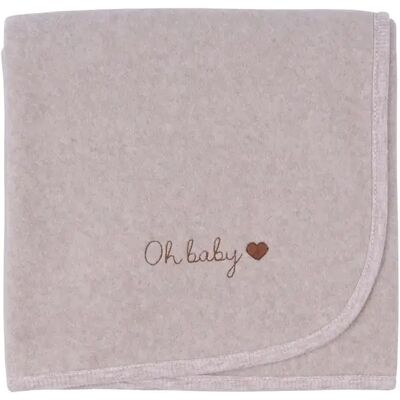 Linge de lit couverture polaire bio bébé Malomi Kids Beige - Publicité Linge de lit couverture polaire bio bébé Malomi Kids Beige - Publicité