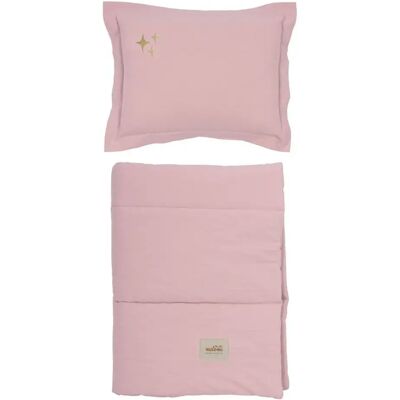 Parure de lit en cotton Malomi Kids Stars Rose - Publicité Parure de lit en cotton Malomi Kids Stars Rose - Publicité