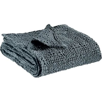 Jeté de lit coton stonewashed Vivaraise Tana Gris - Publicité Jeté de lit coton stonewashed Vivaraise Tana Gris - Publicité