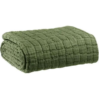 Couverture de lit Vivaraise Stonewashed Swami Vert - Publicité Couverture de lit Vivaraise Stonewashed Swami Vert - Publicité
